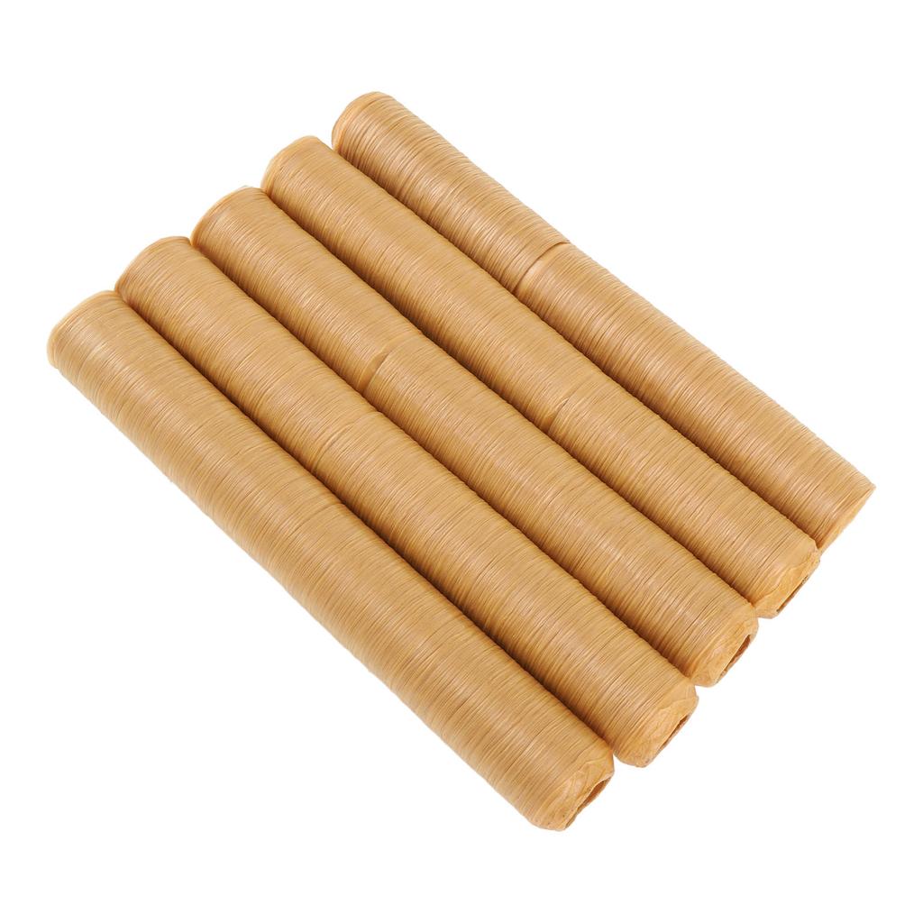 5 STK Pølse Kollagen Tarmer Utmerket Seighet Trygge Spiselige Tørkede Pølsetarmer Skinn for Hjemmekjøkken