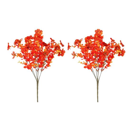 2/3/4/5/6/12Pcs Fall Artificial Flower 7 Fork UV Resistant Fake Flower Home Wedding Party Table Centerpiece Indoor Outdoor Faux Bloom Decoration