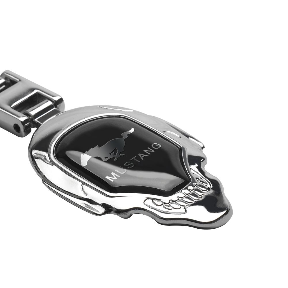 BBBQ8 1PCS 3D Metal Car Emblem Keychain For Ford Ranger Kuga Fiesta Focus 2 3 Mk3 Mk4 Mustang Mondeo Ecosport Shelby Edge Transit MK5