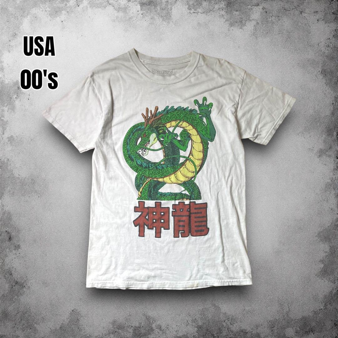 

[Б/У] Винтажная футболка Shenron производства Мексики 00-х годов, футболка с аниме-фильмом Dragon Ball