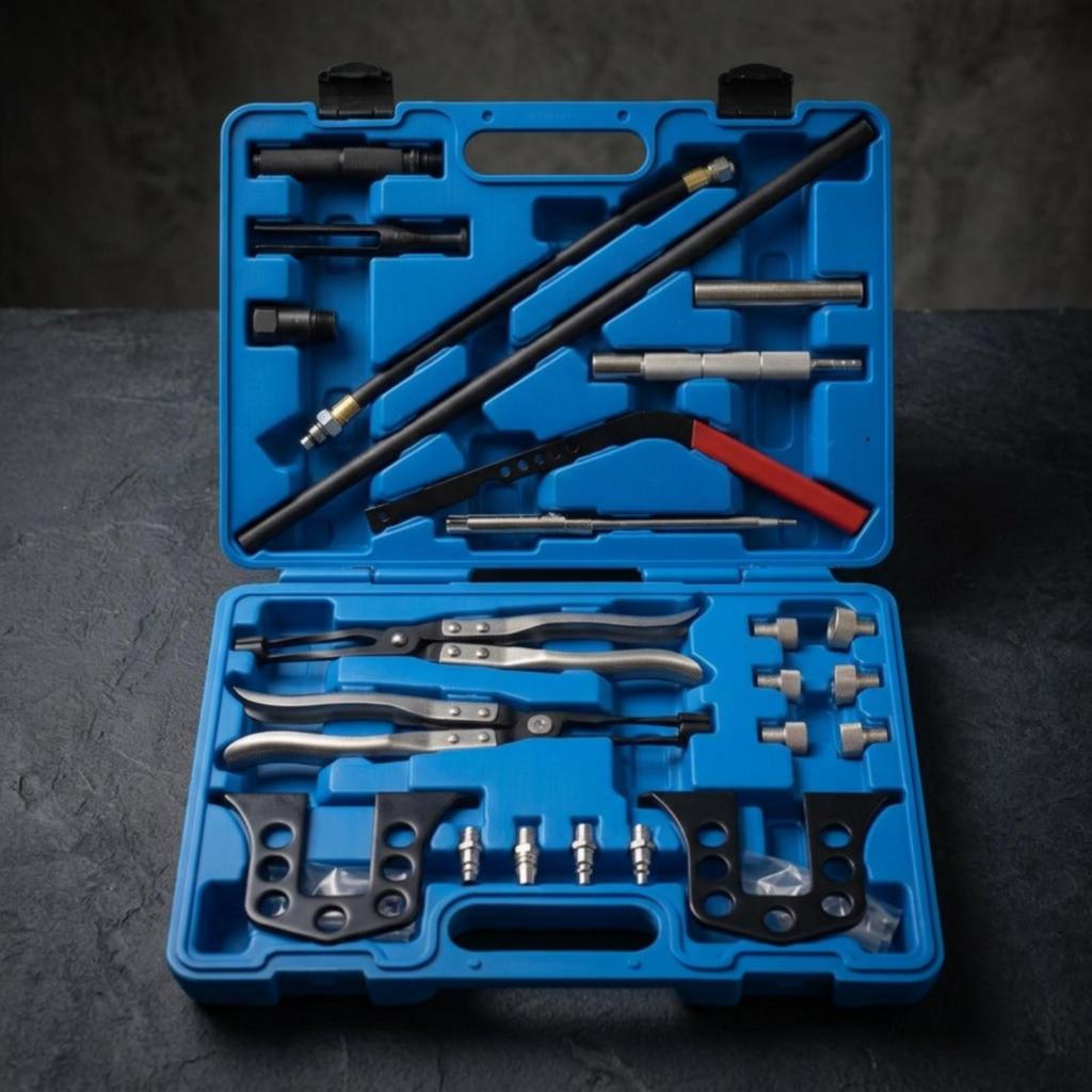 Valve Stem Seal Tool Kit Automotive Removal Set Portable
