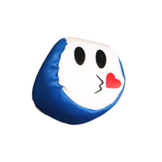 Faux Leather Footbag Cartoon Expression Number Football Basketball Baseball Throwing Beanbag Toy Kids Indoor Outdoor Play Handmade Kickball