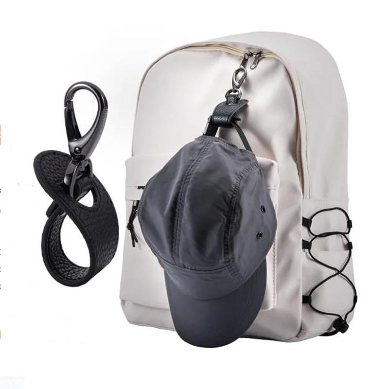 Cestovní klip na klobouk kožený jednoduchý golfový klip na baseballový klobouk letní popruh na klobouk ručník úložný prostor na rukavice peněženku přezka handsfree západka klip