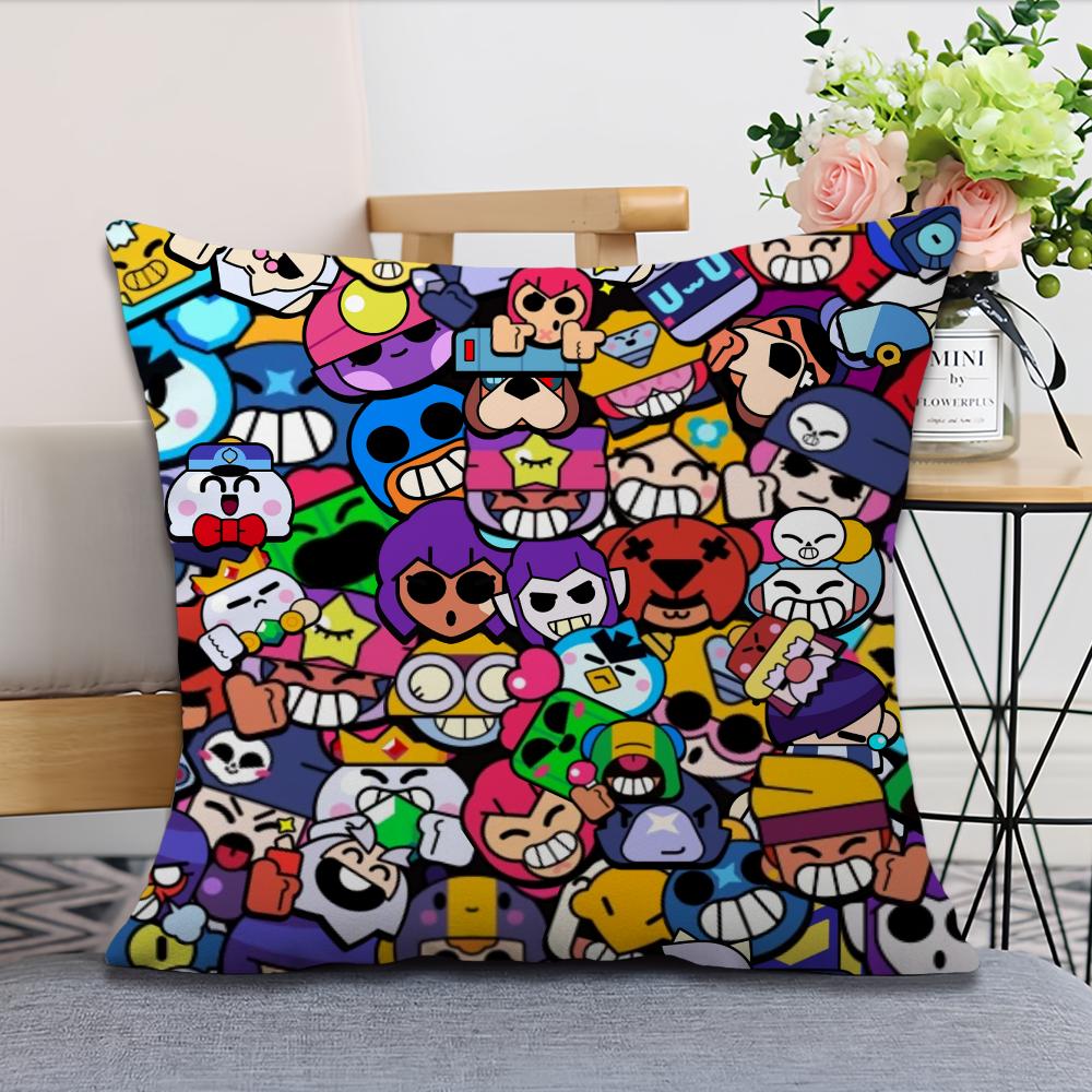 Game B-BrawlES S-StarEs B Pillow Case Home Sofa Living Room Office Shop Cover Printing Comfort Decoration Nordic Simplicity