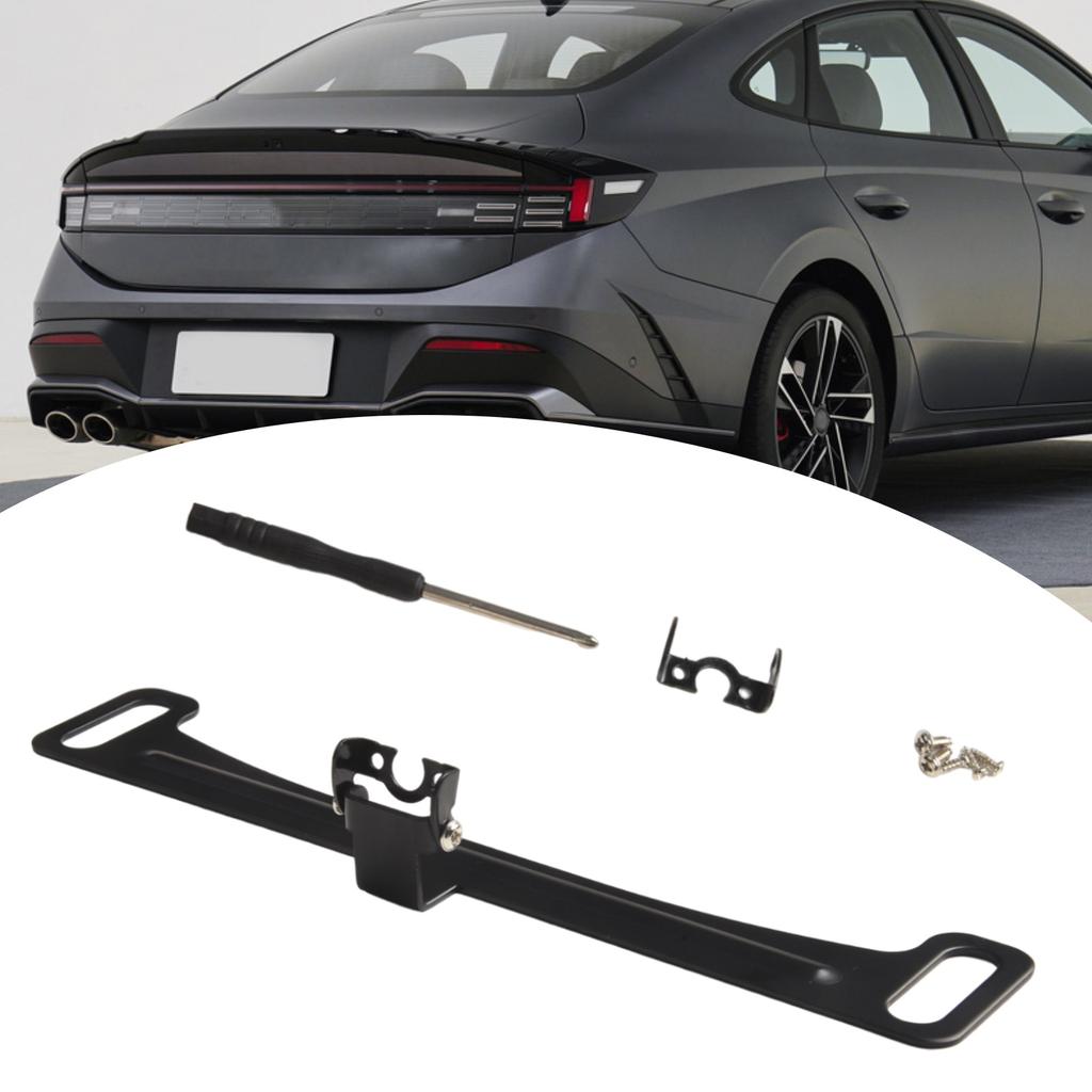 Auto-Kennzeichen Geladene Metallhalterung Autos Rahmenhalter Klemmen Anhänger Kennzeichenhalter Rückfahrkamera Kennzeichenhalter