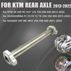 2013-2022 Motorcycle Rear Axle Wheel Hub Shaft With Axle Block Nut For KTM HUSQVARNA GASGAS SX SXF XC XCF FC FX FS TC TX EXF MC