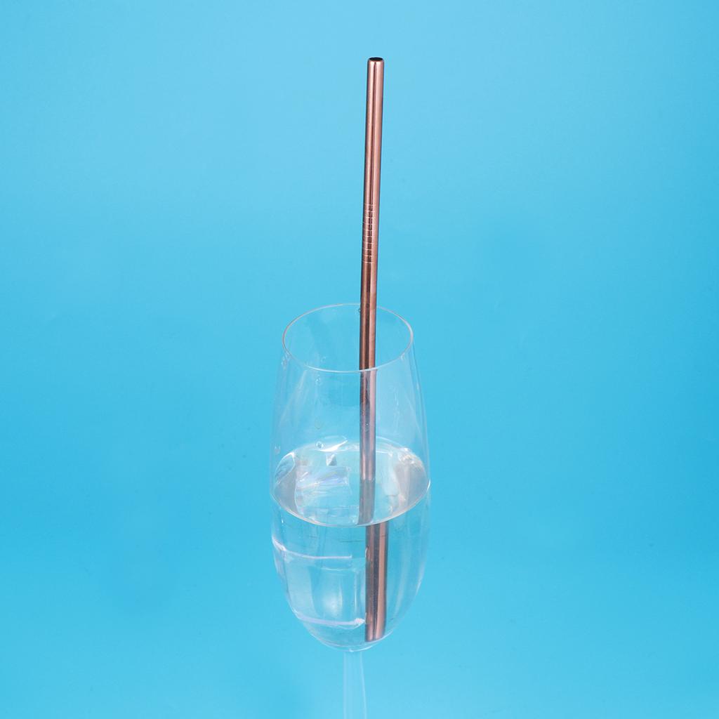 1,5x1,2cm Edelstahl Trinkhalm Wiederverwendbare Gerade Strohhalme Für Becher Korrosionsbeständig BPA Frei Glatt