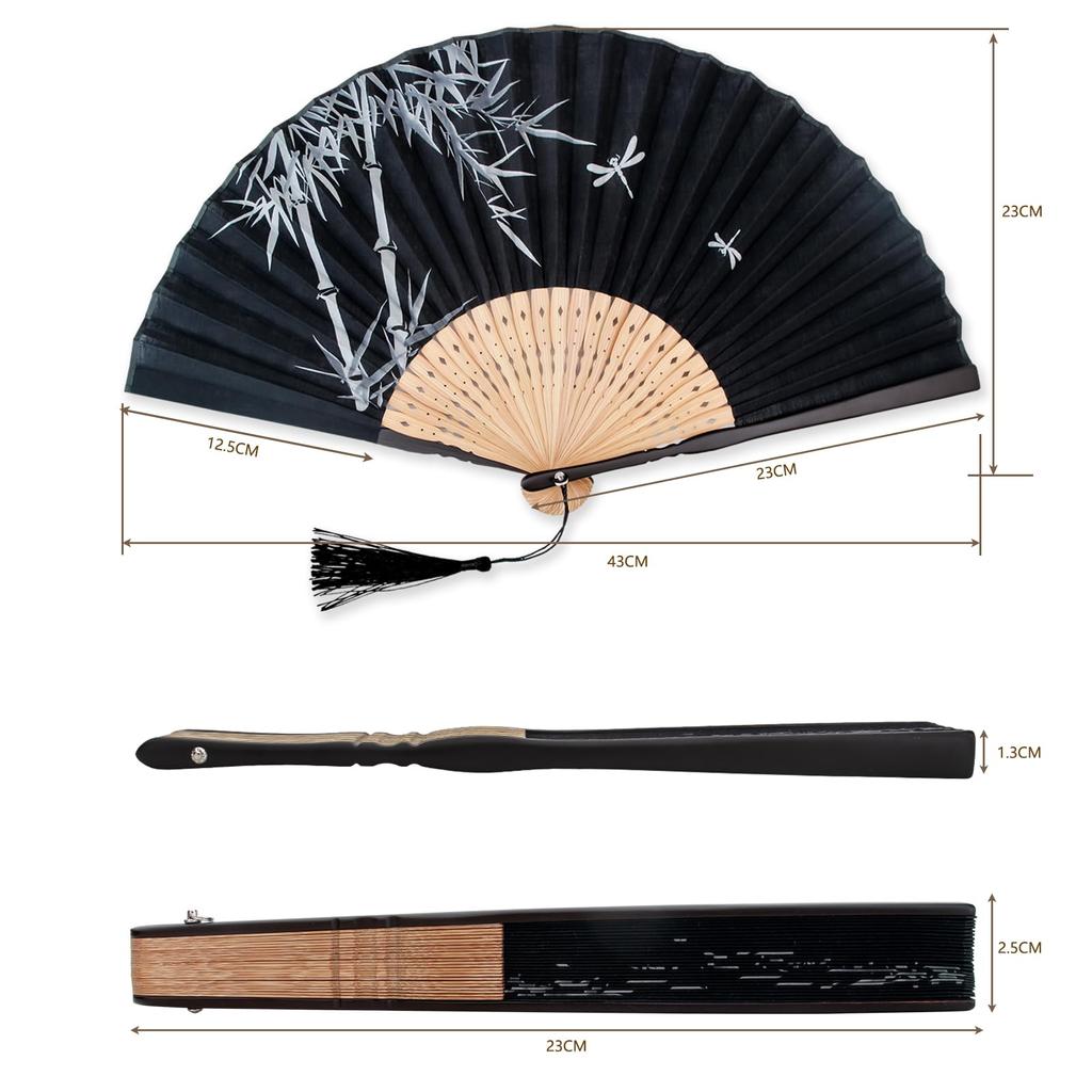 Japanisches Feuerwerk aus Seide, japanischer Fächer, Geschenkbox, Libelle und Bambus [boshiho], Fächer, Damen, Herren, Luxus, Stil, Fächer, Festival, Festival, Zubehör,