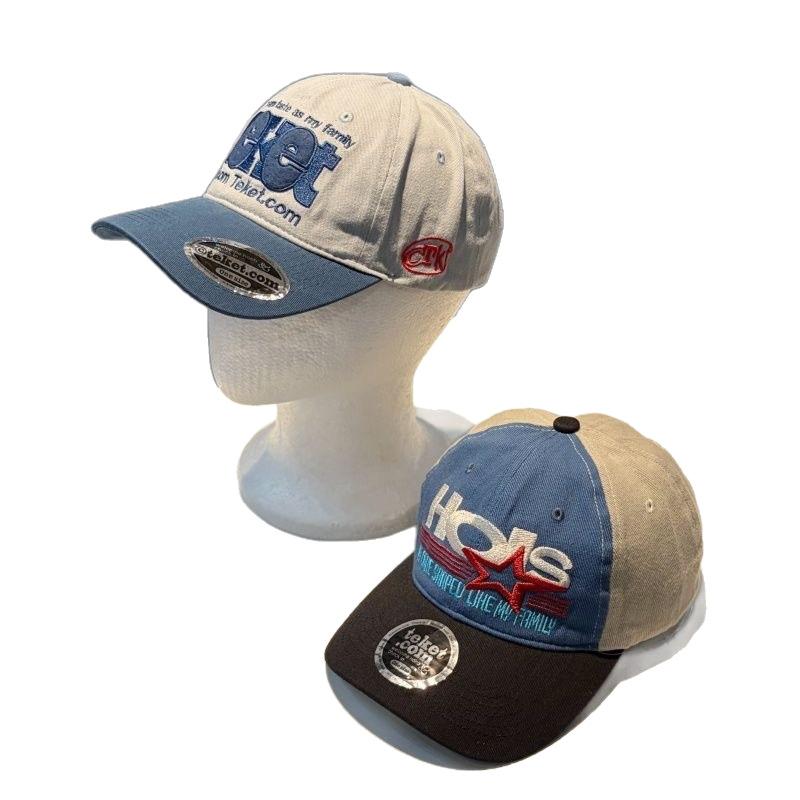 Fashion Hat New American Retro Street Hipster Letter Embroidery Baseball Hat Female Summer Casual Versatile Cap Male