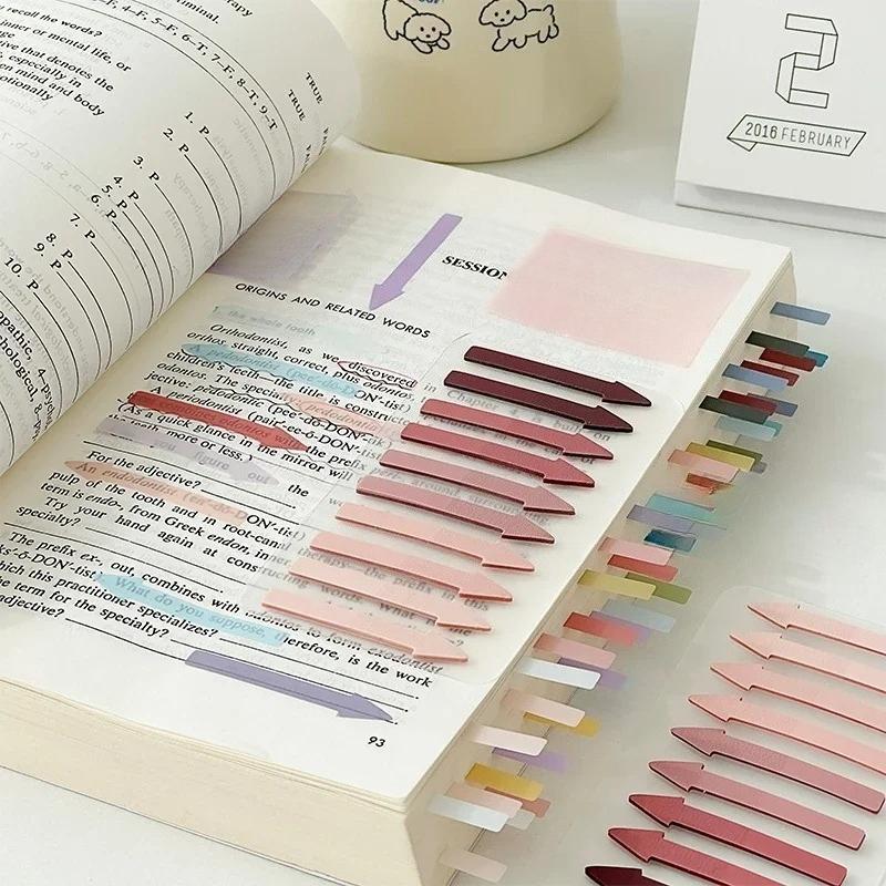 Farbiger Pfeil-Index-Aufkleber Tagebuch Haftnotizen Haftnotiz Markierungsaufkleber Scrapbooking-Materialien Schule Büro Schreibwaren