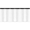 3Pcs 6D Lasting Natural Bionic Eyebrow Tattoo Eye Makeup Water Transfer Sticker