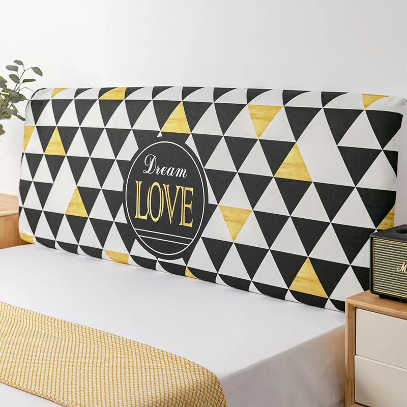 Nordic Cartoon Cat's Paw Bed Head Soft Dust Cover Full Enclosed Elastic Dust-proof Bed Head Cover/ Protective Cover