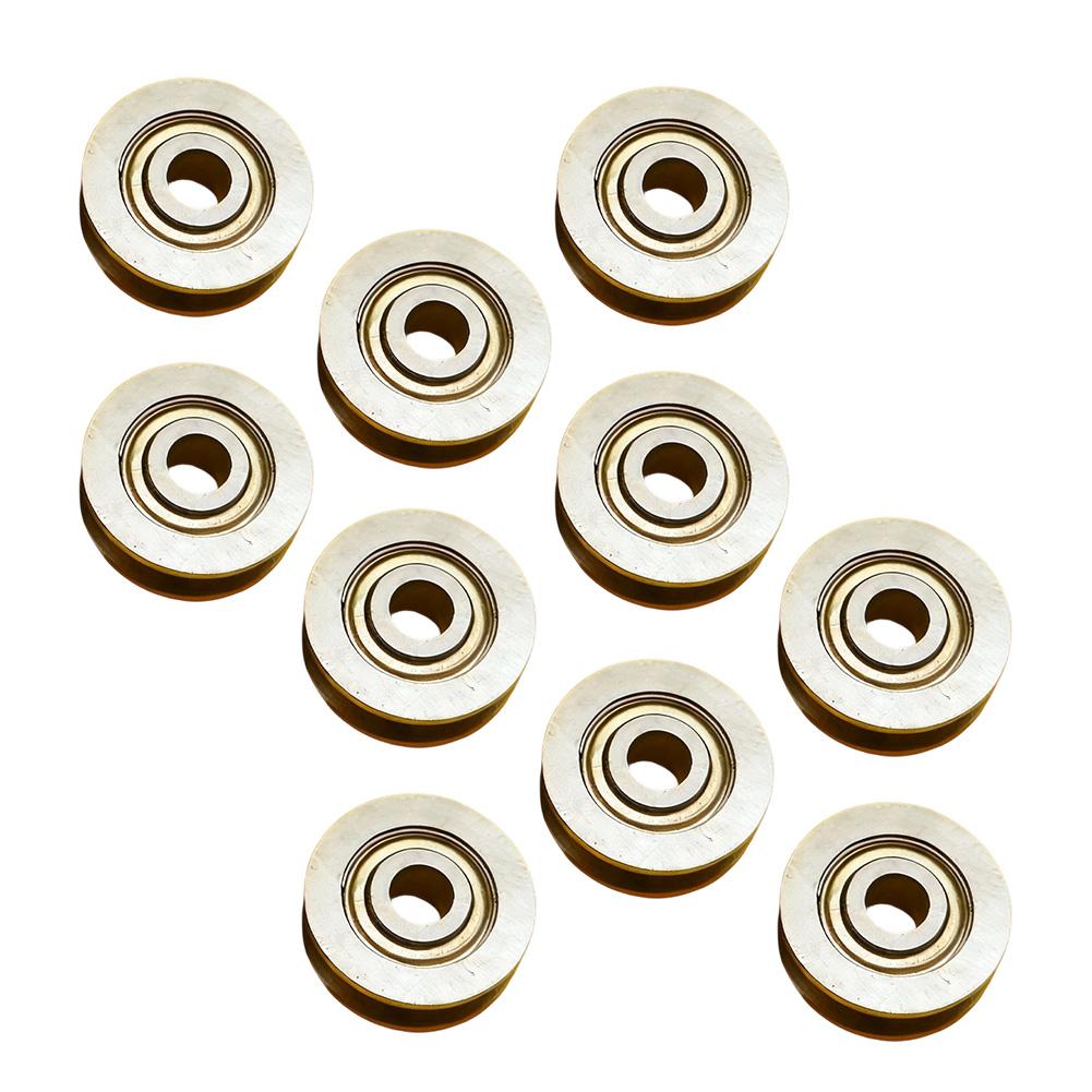 10PCS V623ZZ Sliding Rollers Bearing Groove Round Bottom Track Pulley Bearing for Carbon Steel Equipment Parts