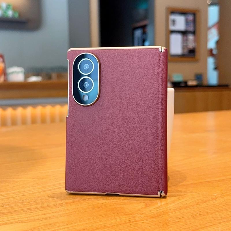 For Samsung Galaxy Z Fold 8 Wide 5G Case Luxury Electroplate Matte Leather Magnetic Wireless Charging Shockproof Hard Back Cover