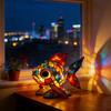 Night Light Handmade Vintage Resin Animal Rainbow Lamp USB Powered Soft Warm LED Light for Bedroom Desk Decor