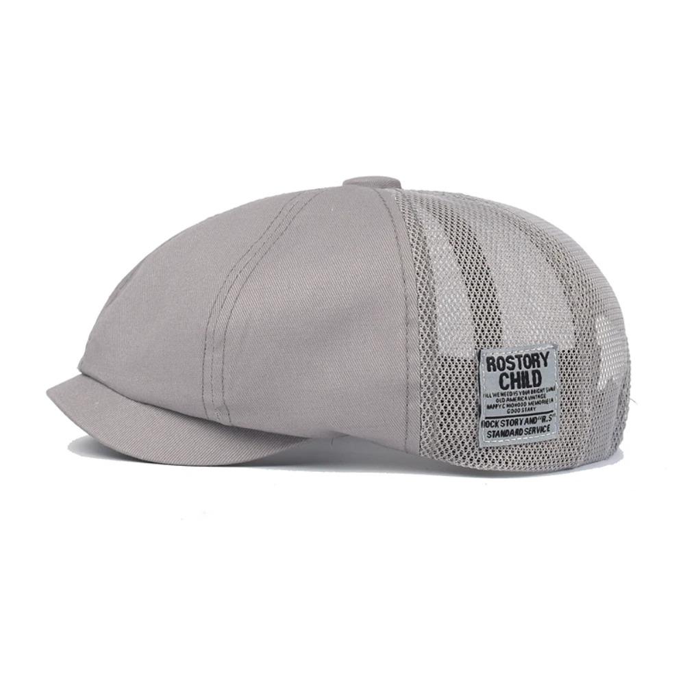 Breathable Berets Hat Mesh Baseball Cap Vintage Newsboy Caps  Men