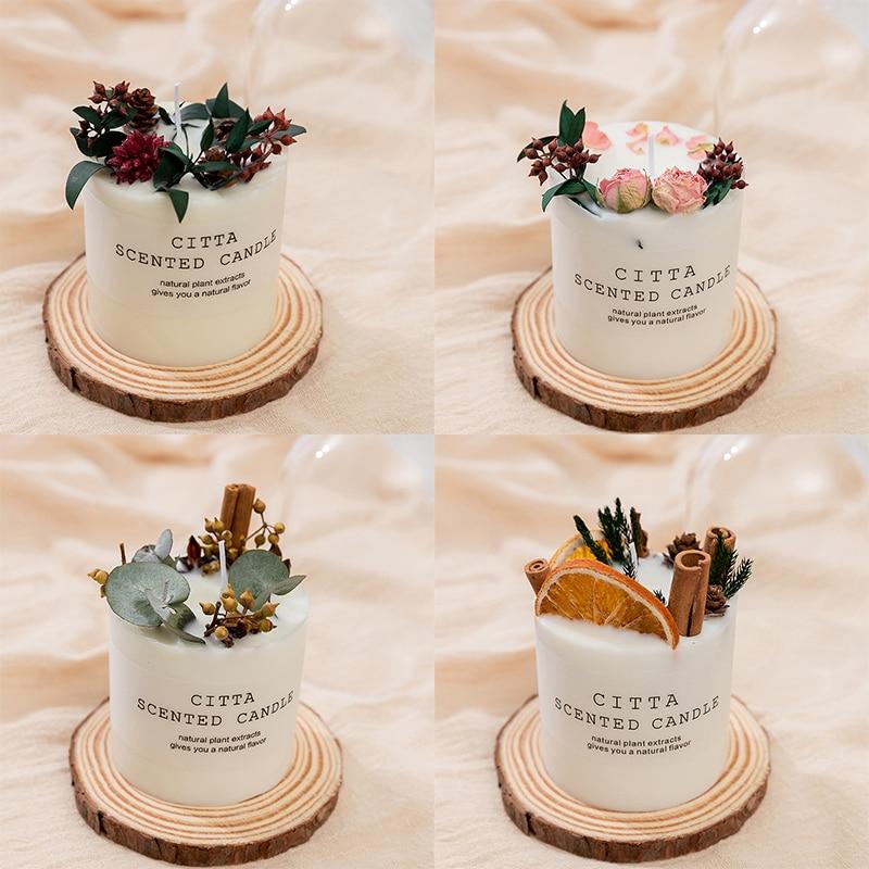 Nové dózy na aromaterapeutické svíčky Svíčky na výrobu svíček Vonný romantický sloup Vánoční dekorace Bytový nábytek Sója