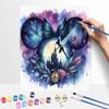 Disney DIY Oil Painting Kits Fairy Castle Hand Painting Home Decor Craft Gift Ideas Galaxy Dreamy Butterfly Wall Art Watercolor Decor