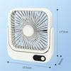 Tragbarer magnetischer Reiseventilator 8-24 Std. Laufzeit Wiederaufladbar und steckbar Tischventilator Kleiner persönlicher Ventilator