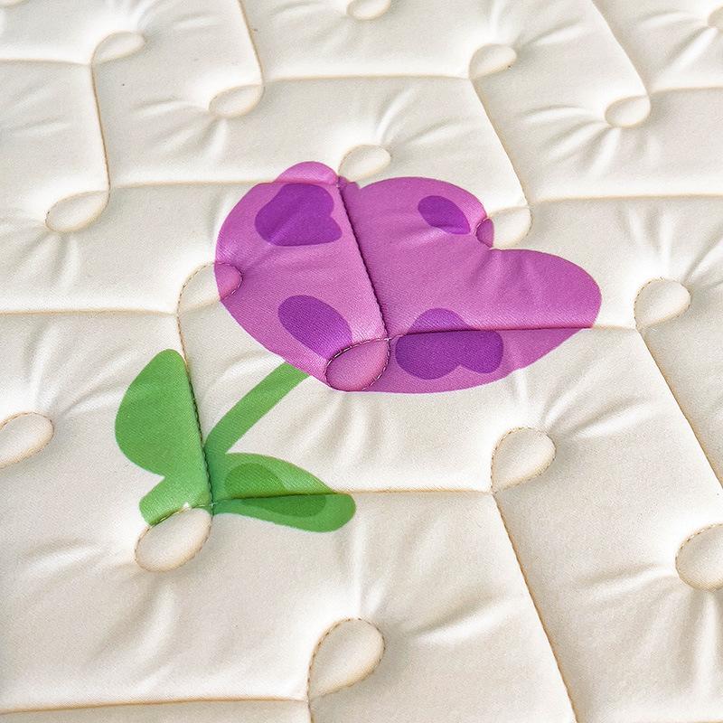 Latex-Schlafmatte für Mutter und Baby, dreiteilige Tagesdecke mit kühler, seidengepolsterter Latex-Matratzenschutzhülle