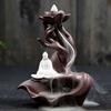 Lotus Flower Incense Burner Fountain Ceramic Incense Stick Holder  Meditation