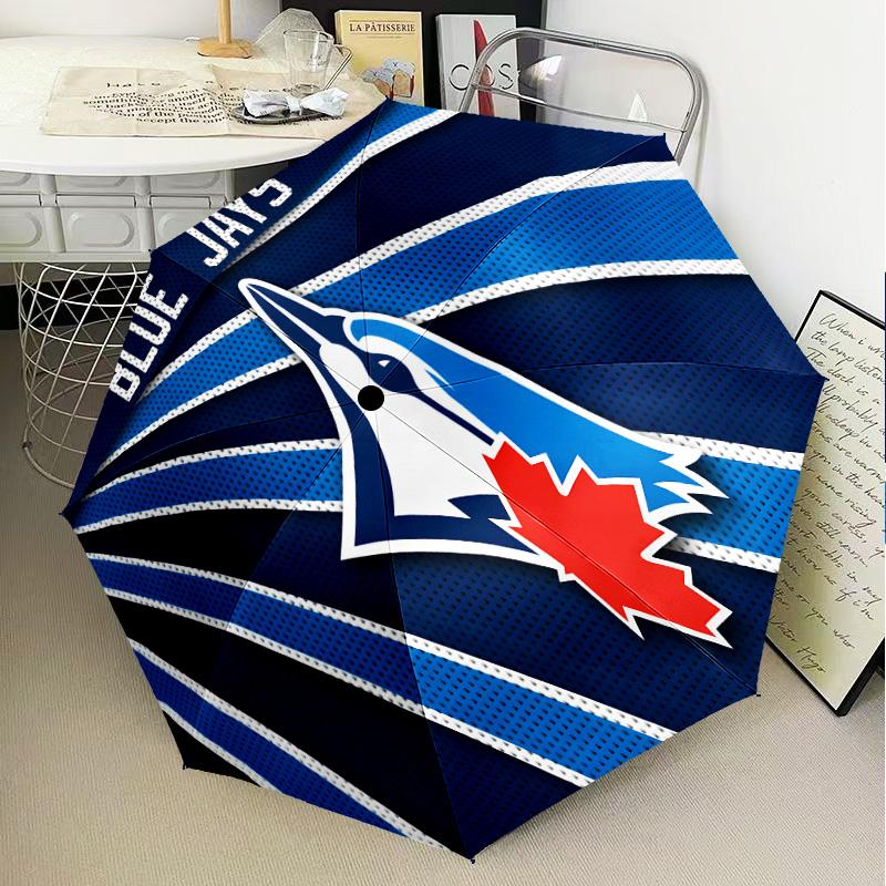 Toronto Jays Umbrella Folding umbrella, automatic umbrella 8-Frame for Travel, camping Use Gift for Halloween Christmas