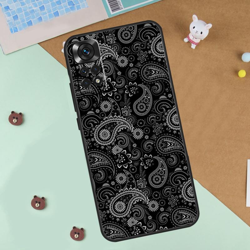 Bandana Seamless Pattern Case For Xiaomi Redmi Note 13 12 11 9 10 14 Pro 10S 11S 12S Cover For Redmi 13C 10C 12C 14C