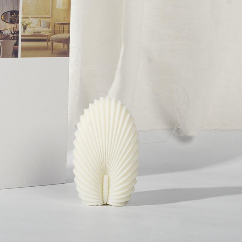 Candle Silicone Mould 3D Seashell Shaped Epoxy Resin Mold for DIY Candle Making Handmade Crafts Home Decoration