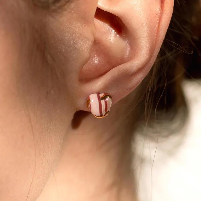 Stratum Daily Heart Earring (autumn)