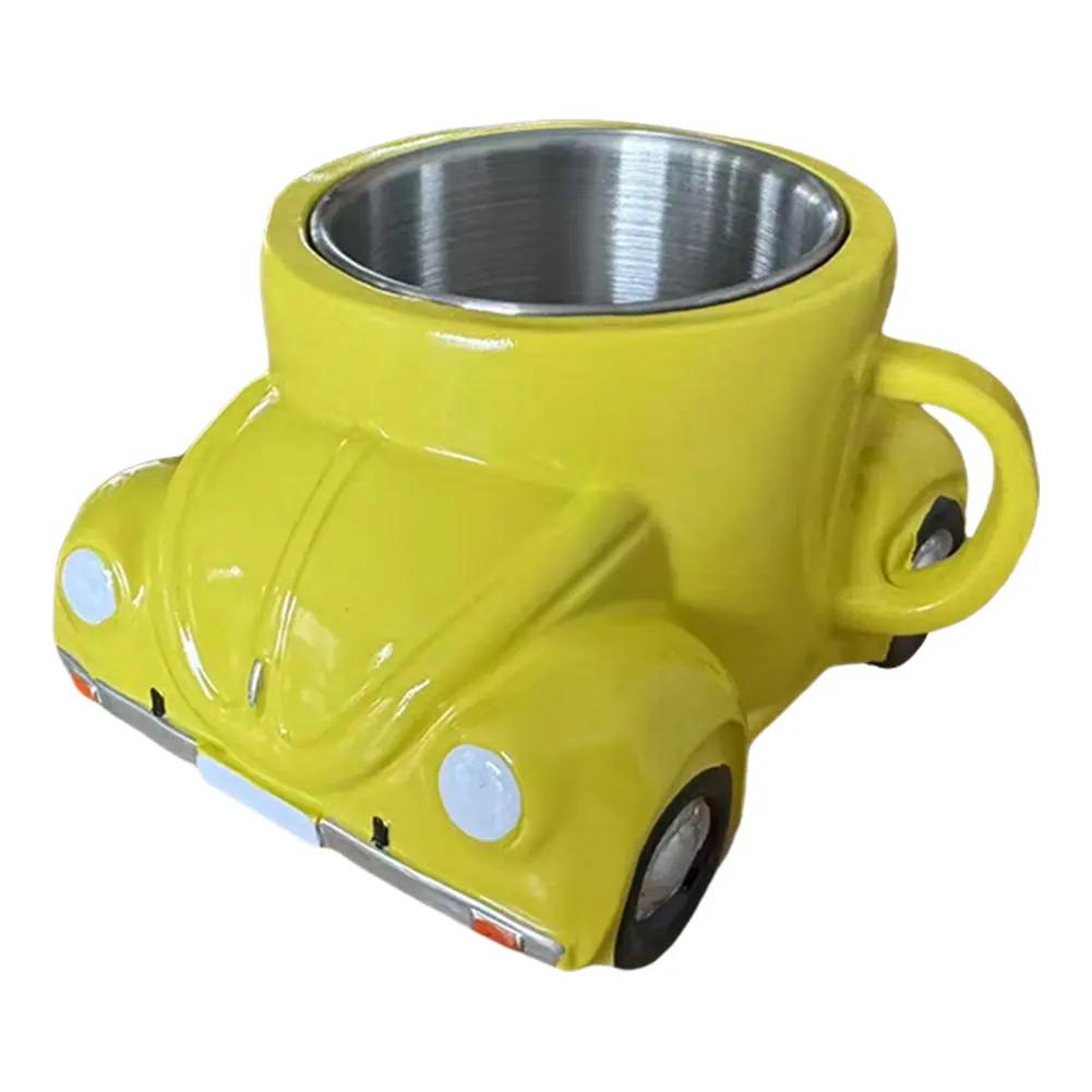 150ml Creative Coffee Mug Car Shaped Heat Resist Funny Coffee Cup Novelty Drinkware Mens Birthday Gifts for Home Offfice Decor