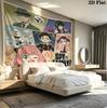 Spy Family Wall Tapestry Aesthetic Wall Hanging Printed Fabric Blanket Decorative Tapestries For Bedroom Living Room Home Decor