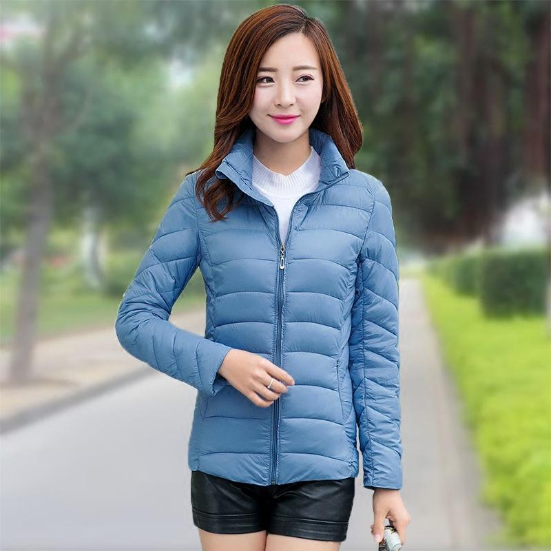 New cotton-padded clothes women's short large size slim fit winter light down cotton-padded clothes jacket small cotton-padded jacket