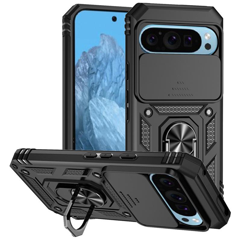 Armor Funda For Google Pixel 10 Pro 5G Case Cae Magnetic Holder Ring Case For Pixel10 Pixel 10 Pro XL 10Pro Lens Protector Cover