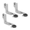 3pcs Curved Hemmer Foot Arc Shape Flat Bottom Steel 18 Rolled Hem Foot for Industrial Flat Bed