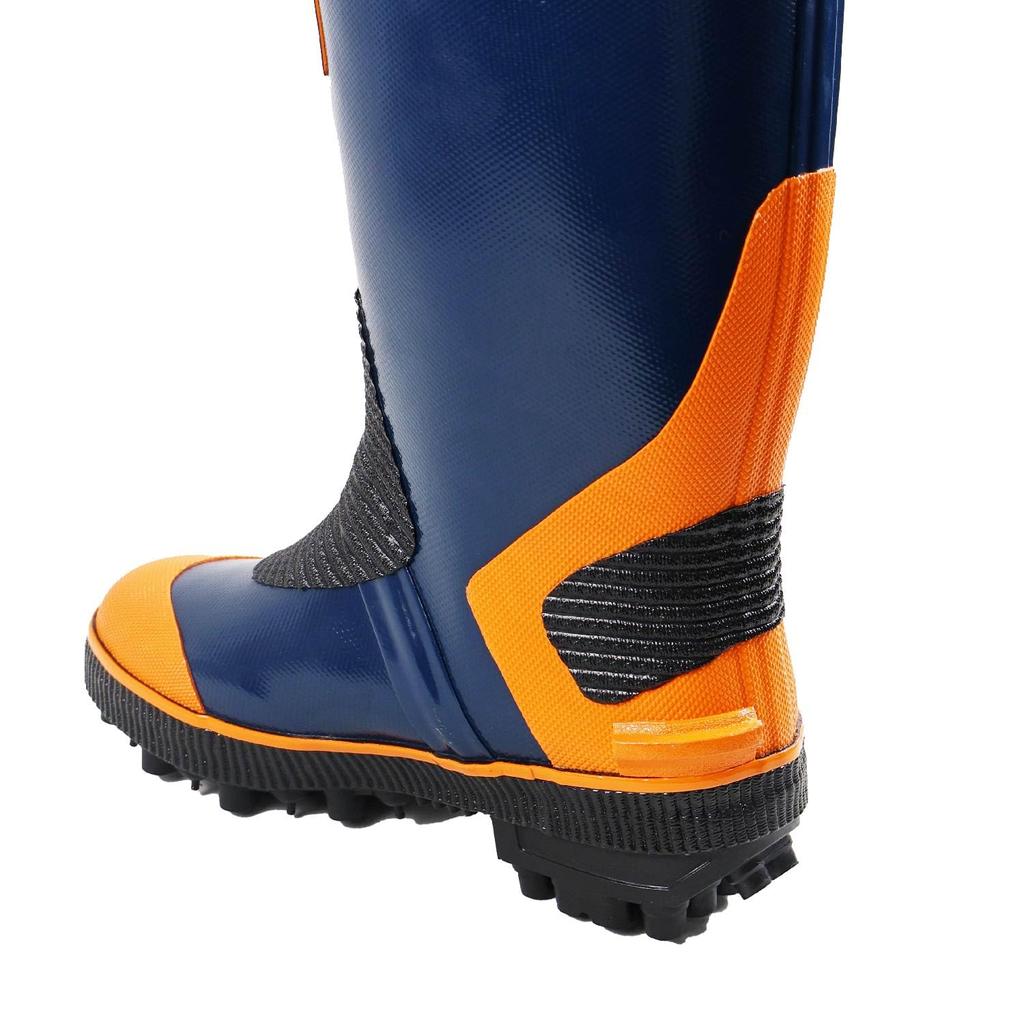 Fukuyama Rubber Spike Joy #5 Work Boots, Navy, Size L (25.5-26.0cm)