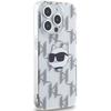 Karl Lagerfeld Klhcp15Lhklpcht Iphone 15 Pro 6.1 Transparent Hardcase Iml Choupette Head & Monogram