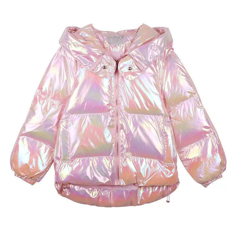 High Quality Fashion Autumn Winter Women Loose Parkas Female Thickening Warm Hooded Cotton Padded Korean Style White Jacket Coat