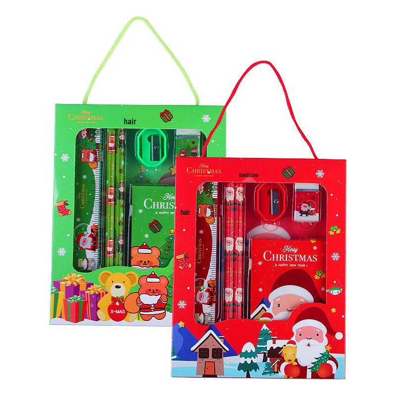 Children's Christmas Stationery Gift Set: 6-Piece Pencil and Learning Supplies for Kindergarten