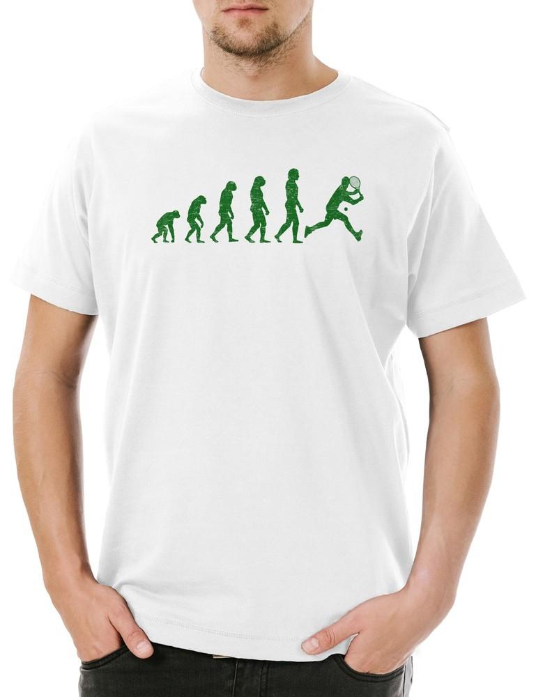 Tennis Evolution Mens T-Shirt Player Game Sports Sports Coach Training Player