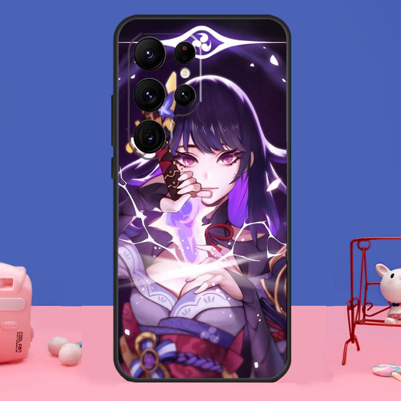 

Genshin Impact Raiden Shogun Cover For Samsung Galaxy S24 S23 S22 S21 S20 FE Ultra Plus S8 S9 S10 Note 10 20 Ultra Case Galaxy S23 FE