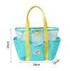 Large Capacity Mesh Beach Tote Bag for Outdoor Use