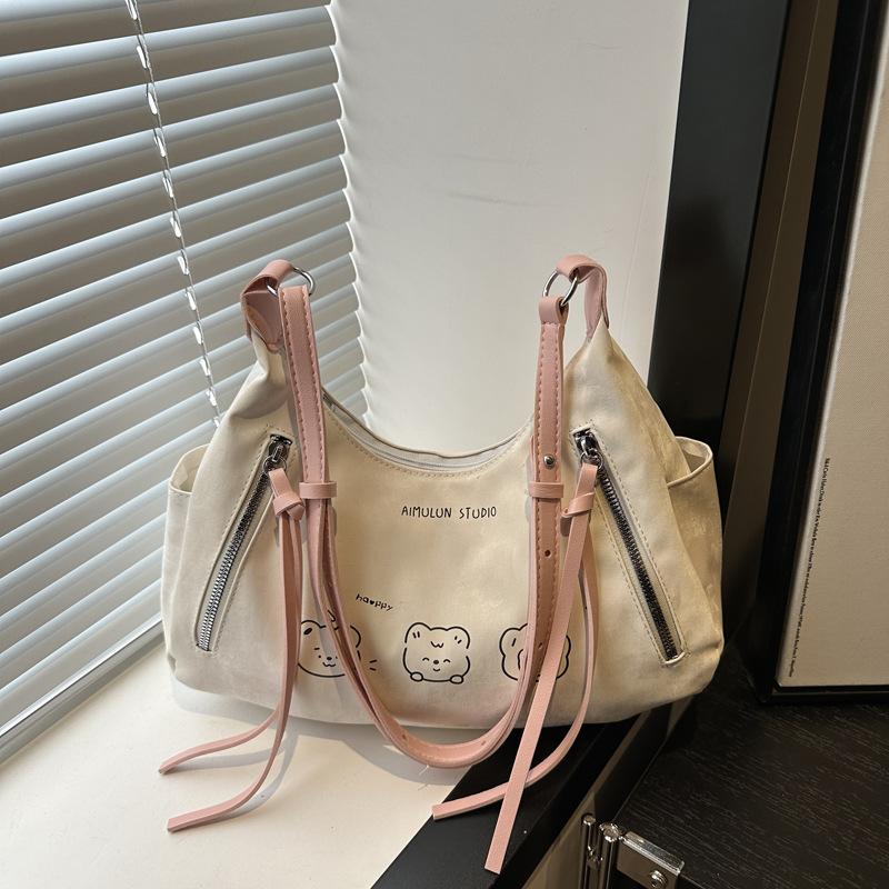 Retro Versatile Women's Bags, High-end Niche Design 2025 Autumn Shoulder Bags, Trendy Fashion Underarm Bags, Messenger Bags