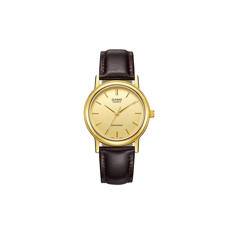 

Casio STANDARD series, fashionable, trendy, business, simple, versatile and casual, classic pointer, gold plate, waterproof, quartz MTP-1095Q-9A золотой