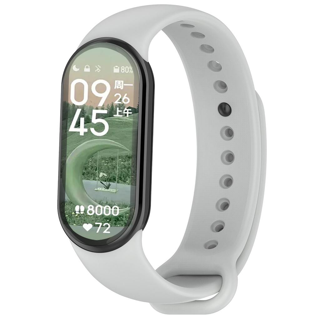 Pulseira de Silicone para Xiaomi Mi Band 9 8 Pulseira NFC Sport Rubber Pulseira Pulseira Correa Xiaomi Smart Band 8 Acessórios