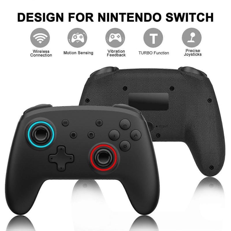 Wireless Switch Controller, Switch Pro Controller for Nintendo Switch/Lite/OLED Controller, Gaming Controller with Hall Effect Joysticks(White)
