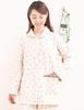 Eye Pajamas with a Crystal Pattern and Cotton Quilted Knit Perfect for 40010 K's Women's Long-Sleeved, Open-Front 100% Fill, Winter, (S, Ivory)