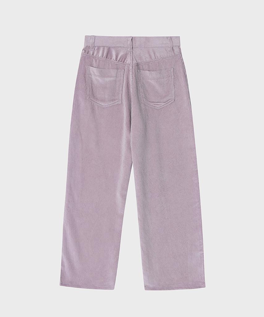 Noir For Woman Tencel-Ribbed Wide Pants (Lavender Pink)