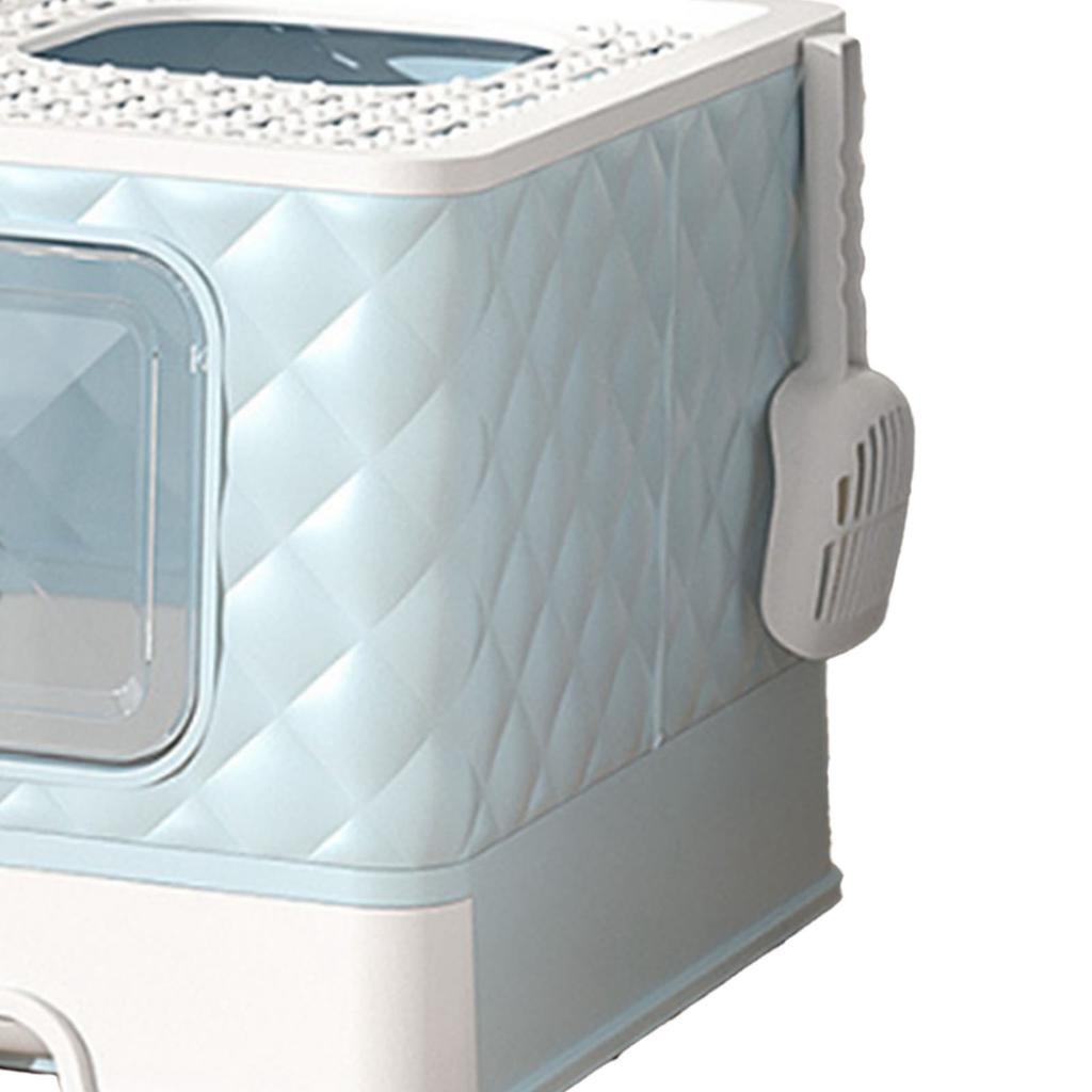 Kocia Kuweta Szufladowa Odpinana Zmywalna Duża Przestrzeń Półzamknięta Kocia Toaleta Kuweta z Pokrywą