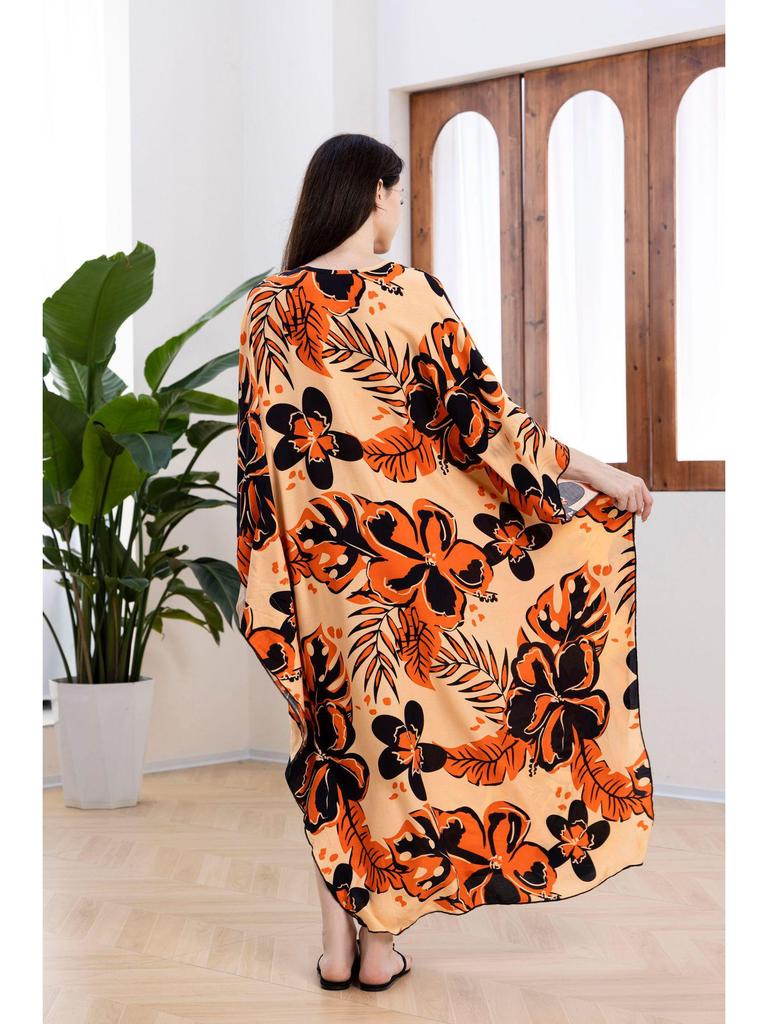 Rayon Handmade Knitted Beach Cover-Up, Plus Size, Long Robe, Bikini Sun Protection, 16 Colors Available