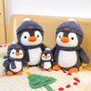 Penguin Plush Toy With Hat And Scarf For Kids Gift And Ocean Aquarium Souvenir